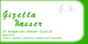 gizella wasser business card